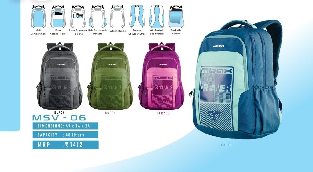 [63357] BACKPACK BAG 40L(49X34X24)