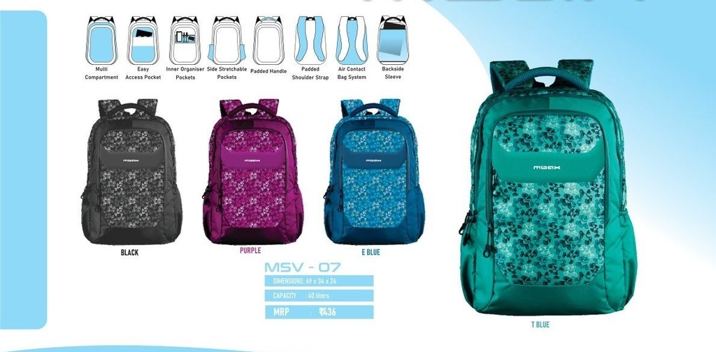 [63358] BACKPACK BAG 40L(49X34X24)