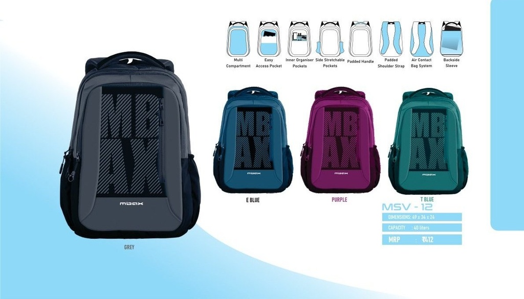 [63363] BACKPACK BAG 40L(49X34X24)