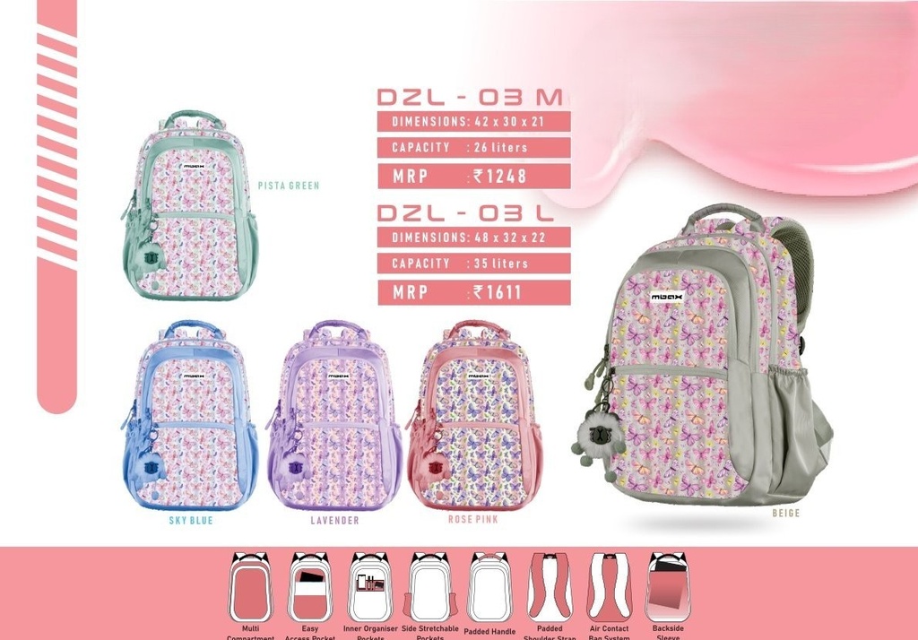 [63368] BACKPACK BAG MEDIUM 26L(42X30X21cm)