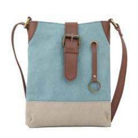 [60651] M-202119 Elegant Ring Crossbody Bag - 7.5” W X 8.5” H X 0.25” D With 23” Adjustable Strap, Interior Zipper Pocket, And Magnetic Closure