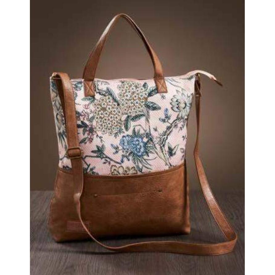 [60653] Spacious Square Tote Bag - 16” W X 16” H X 3” D With 6” Handle Drop And 23” Adjustable Shoulder Strap, External Slip Pocket, Interior Zippered Pocket & 5 Card Slots, Zipper Closure

