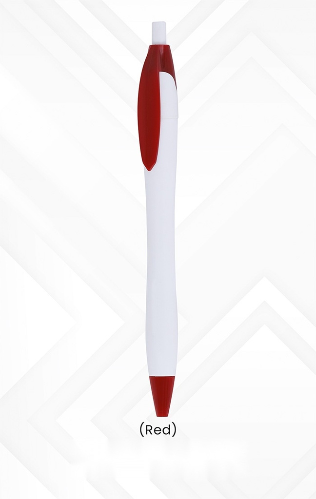 [63437] plastic ball pen  (Red & Blue) with polycover packing