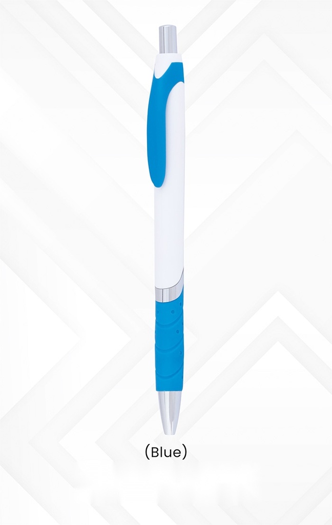 [63453] plastic ball pen (Red + Blue) with polycover packing