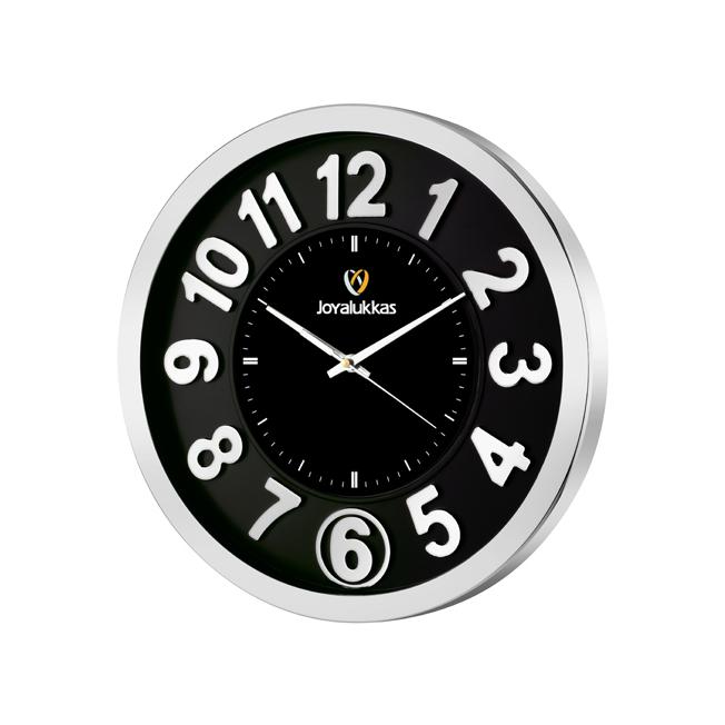 [60717] Wall Clock - 3 D Number Size	12.375" Round