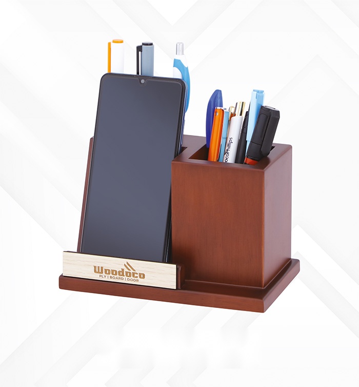 [63641] Pen stand & Desk organizer with Phone & Vcard holder