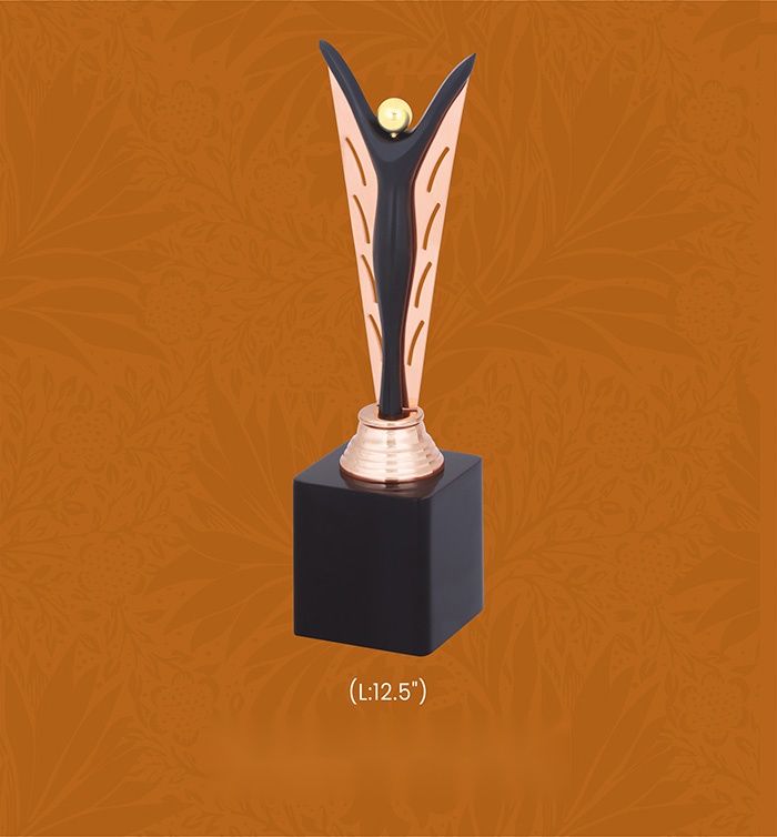 [63787] Trophy (Memento) with box - Size : L : 12.5" inch 