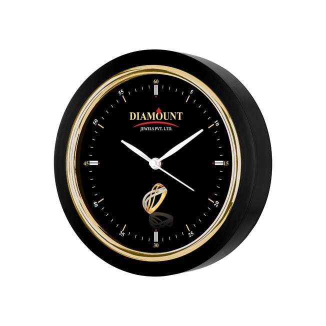 [60763] Glossy  Finish Round Wall Clock 