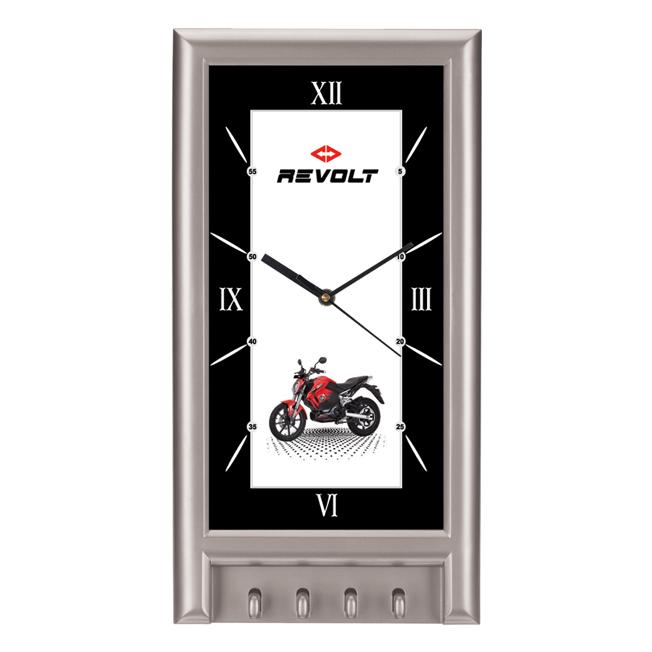 [60776] Wall Clock With Key Holder 