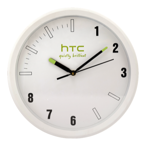 [60795] HTC Wall Clock - Size : 10" Dial Size : 9" 
