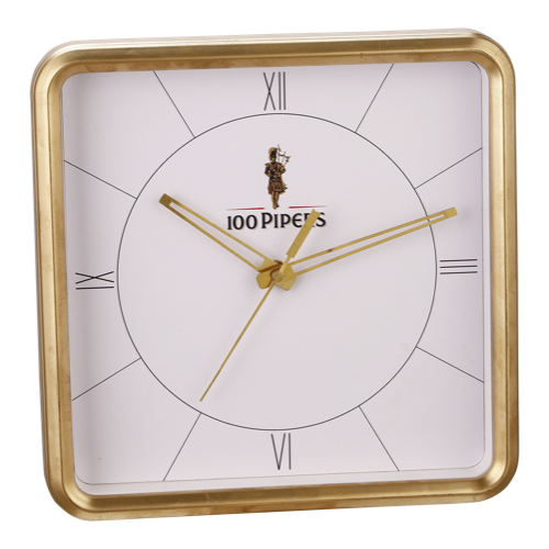 [60796] 100 Pipes Wall Clock - Size:  9"X9" Dial Size:  7.75"X7.75"