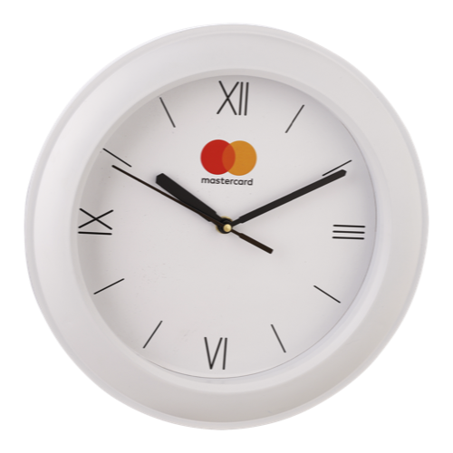 [60797] Master Card Wall Clock - Size : 10.25:" Dial Size : 7.75