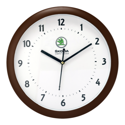 [60800] Skoda Wall Clock - Size: 11" Dial Size: 9"
