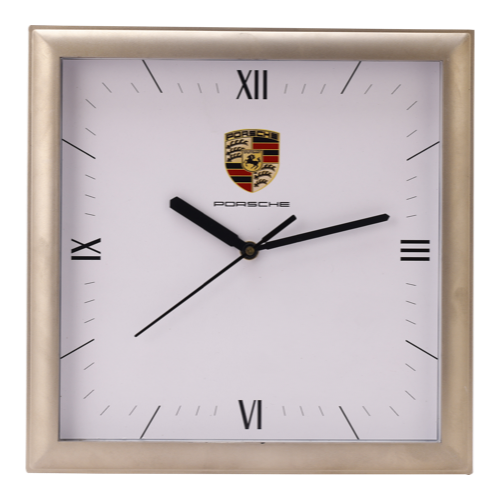 [60802] Porsche Wall Clock - Size : 10.5" × 10.5" Dial Size : 9"×9"