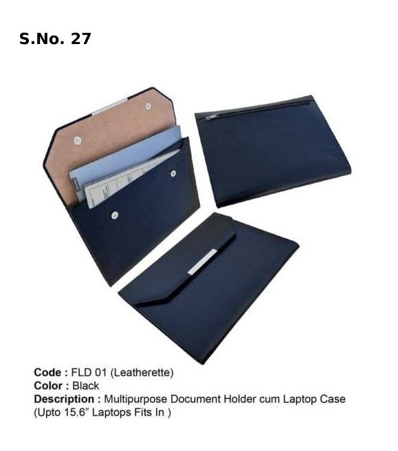 [63840] Multipurpose Document Folder-cum-Laptop Case