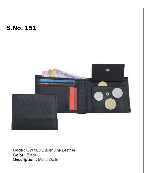 [63964] Mens Wallet - Genuine Leather