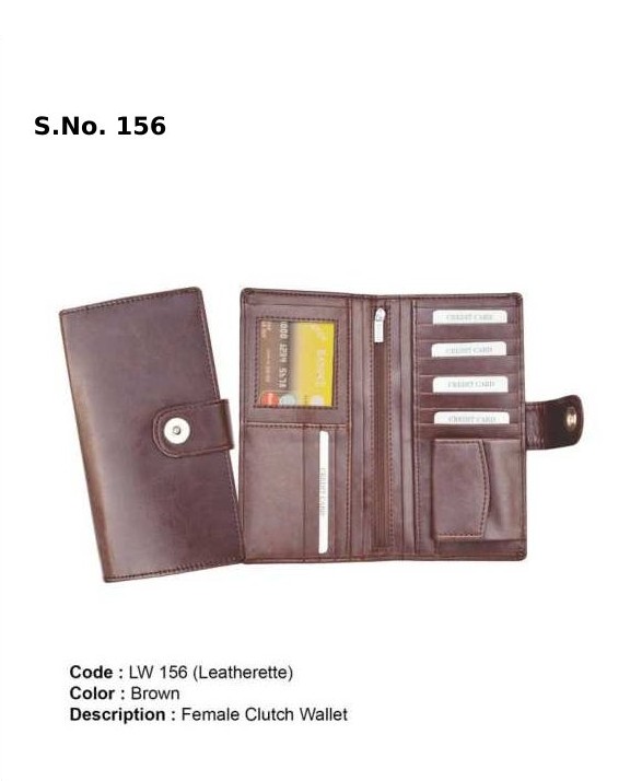 [63969] Female Clutch Wallet - Leatherette