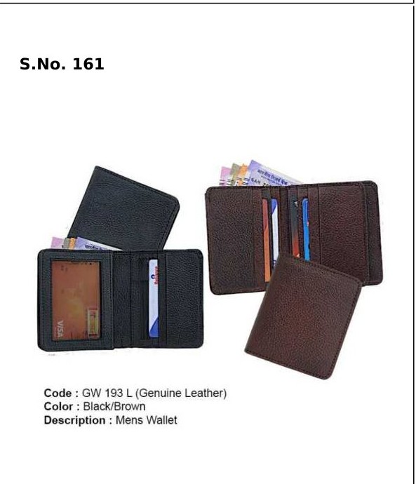 [63974] Mens Wallet - Genuine Leather