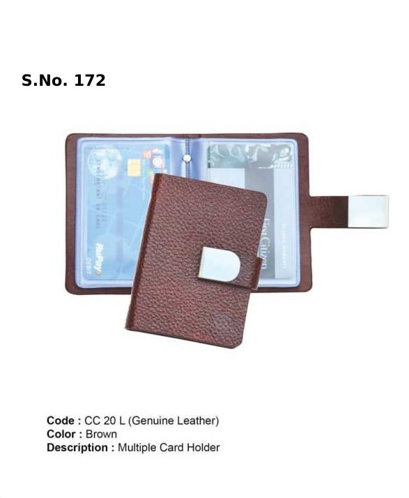 [63985] Multiple Card Holder - Genuine Leather