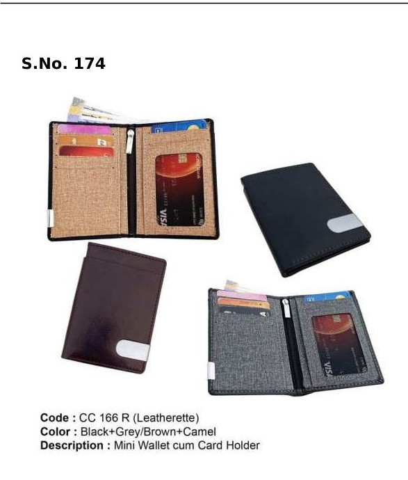 [63987] Mini Wallet cum Card Holder - Leatherette
