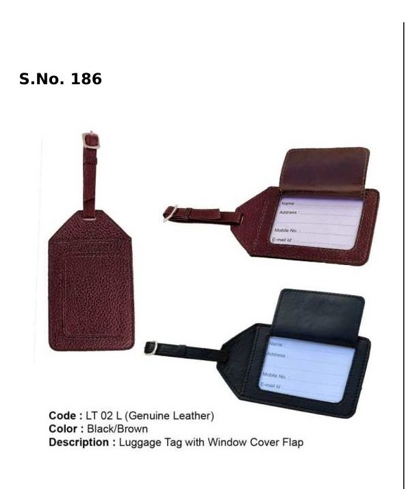 [63999] Luggage Tag - Genuine Leather