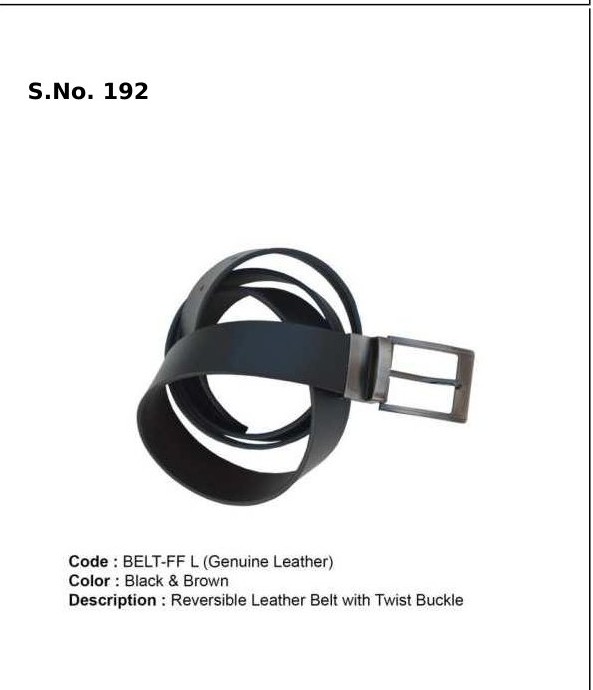 [64005] Reversible Belt - Genuine Leather