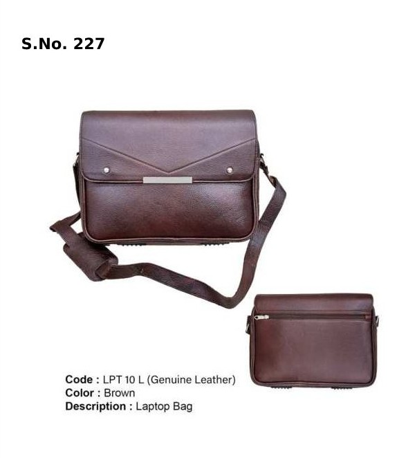 [64040] Laptop Bag - Genuine Leather brown