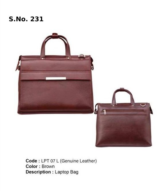 [64044] Laptop Bag - Genuine Leather brown