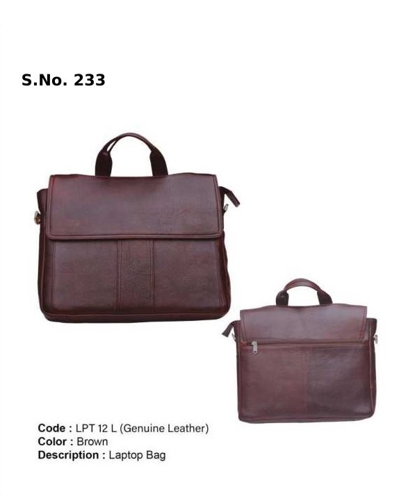 [64046] Laptop Bag - Genuine Leather brown