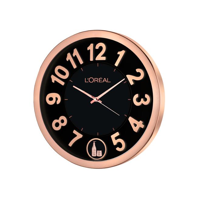 [60857] Rose Gold Finish Pendulum Wall Clock