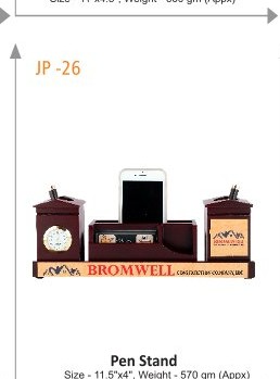 [64074] Pen Stand Size - 11.5"x4", Weight - 570 gm (Appx)