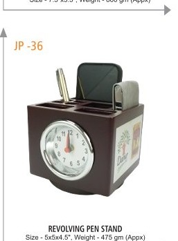[64084] REVOLVING PEN STAND Size - 5x5x4.5", Weight - 475 gm (Appx)