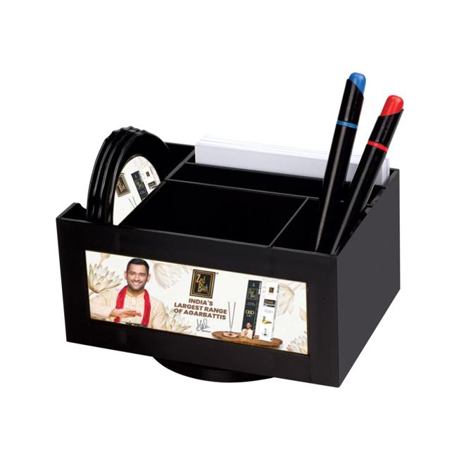 [60878] Table Revolving Pen Stand - Size	5.51X3.94X2.95"