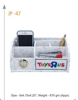 [64095] Pen Stand Size - 9x4.75x4.25", Weight - 670 gm (Appx)