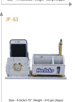 [64111] Pen Stand Size - 9.5x3x3.75", Weight - 410 gm (Appx)