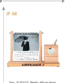 [64116] CALENDAR WITH PEN STAND Size - 10.75"x7.5", Weight - 600 gm (Appx)