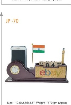[64118] PEN STAND WITH MOBILE HOLDER Size - 10.5x2.75x3.5", Weight - 470 gm (Appx)