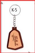 [64251] Wooden Keychain with polycover packing