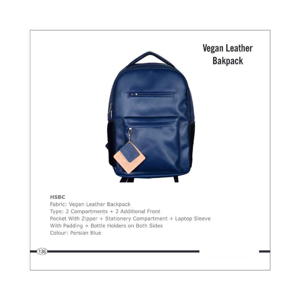 [64576] LEATHER BACKPACK BAG