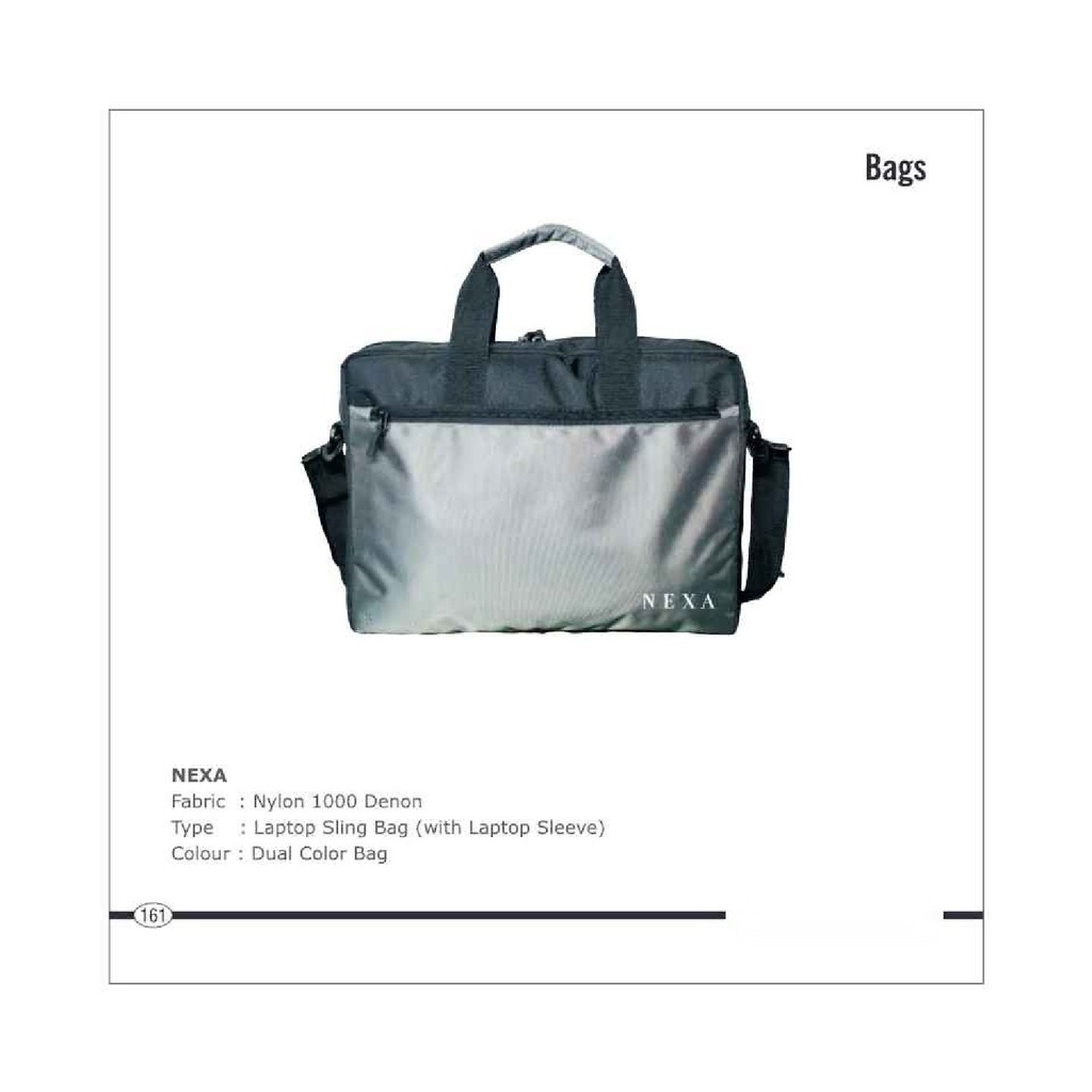 [64612] Nylon Laptop sling bag