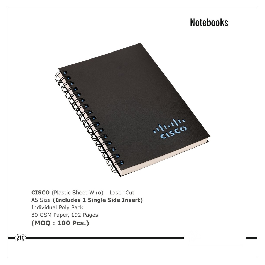 [64643] Note book (Plastic Sheet Wiro) - Laser Cut