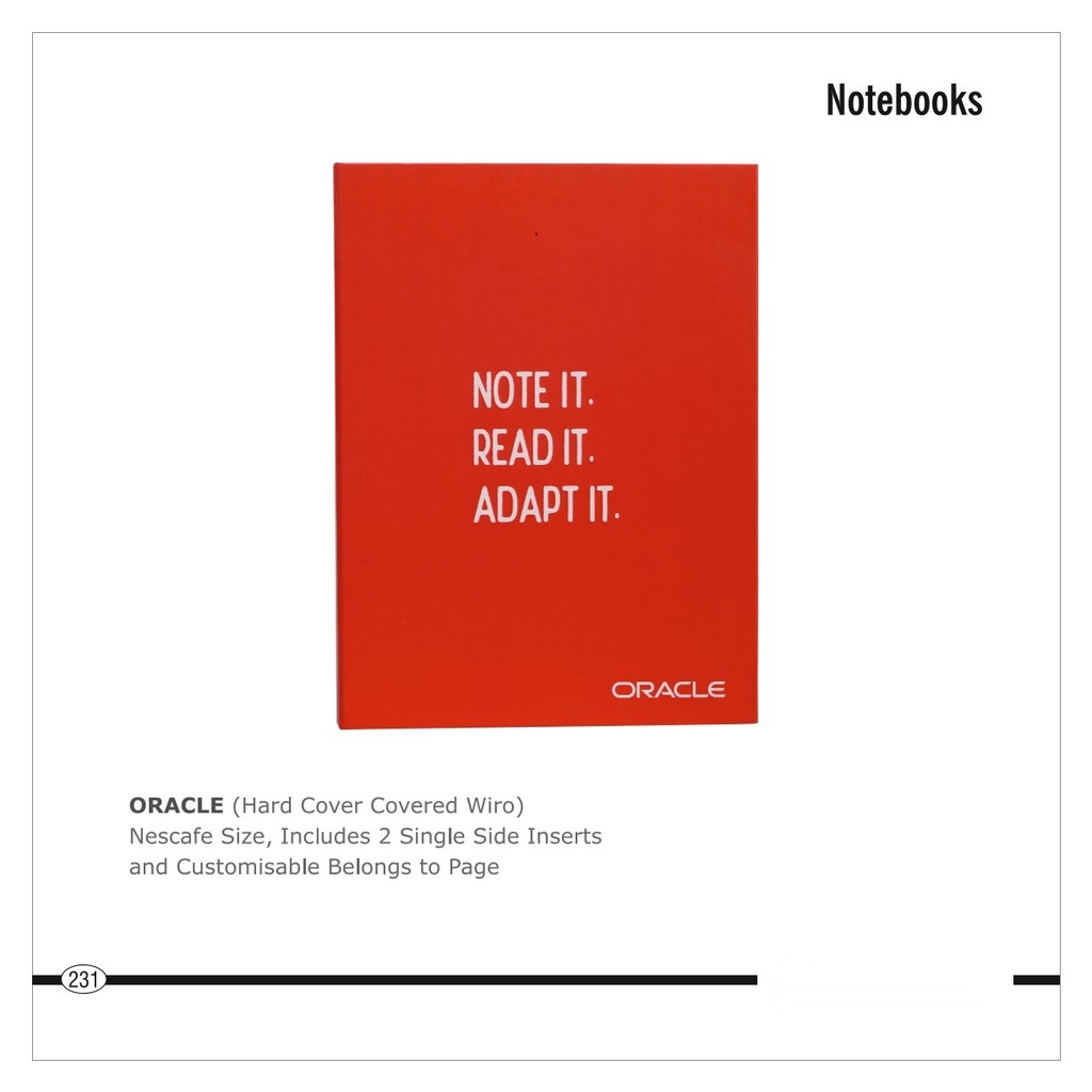 [64664] NOTE BOOK (Hard Cover Covered Wiro)
