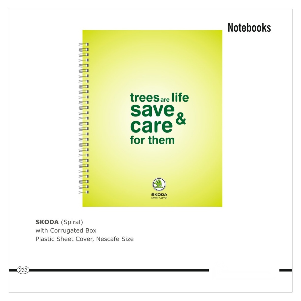 [64666] NOTE BOOK (Spiral) with Corrugated Box