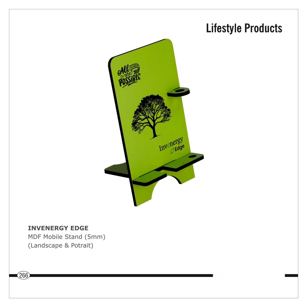[64699] MDF Mobile Stand (5mm) (Landscape & Portrait)