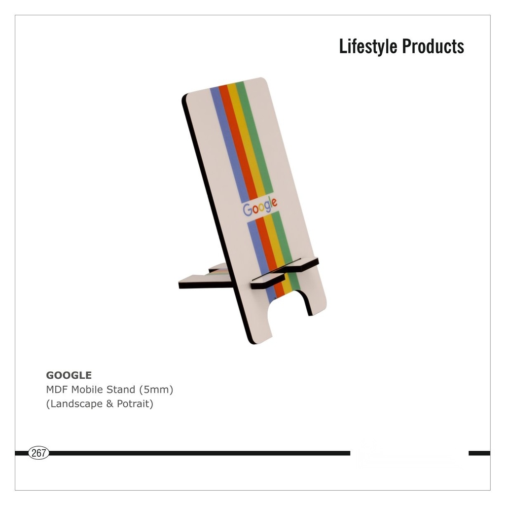 [64700] MDF Mobile Stand (5mm) (Landscape & Portrait)