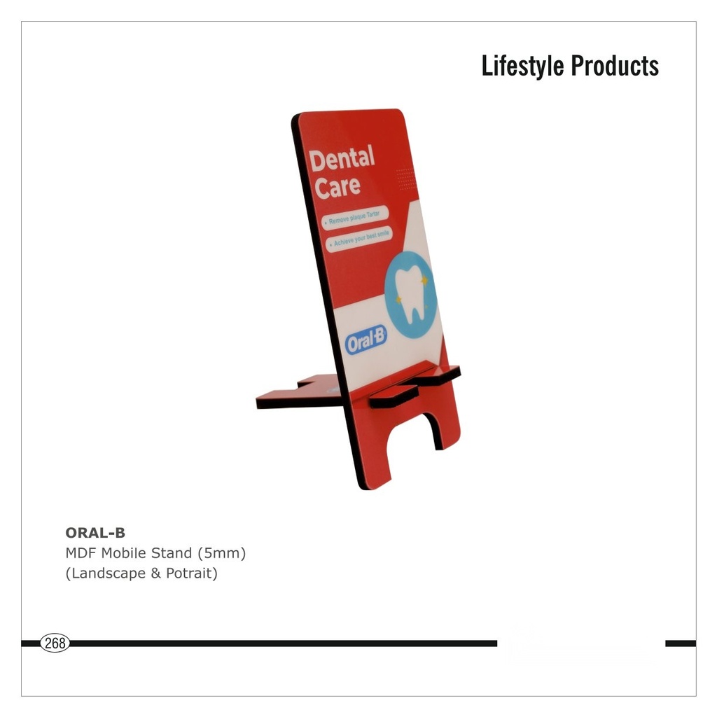 [64701] MDF Mobile Stand (5mm) (Landscape & Portrait)