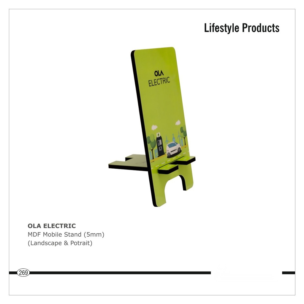 [64702] MDF Mobile Stand (5mm) (Landscape & Portrait)