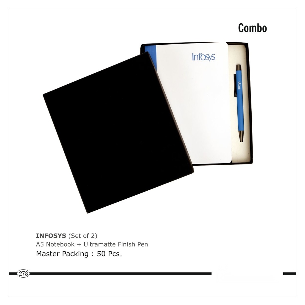 [64711] 2pc set of A5 Notebook + Ultramatte finish Pen