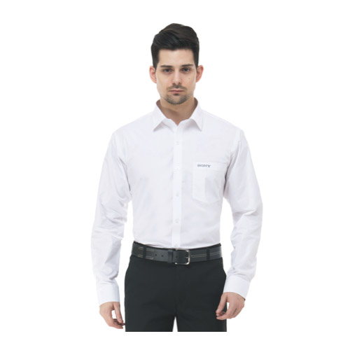 [60966] Shirt (Business Shirt)-Fabric : Premium Poly Cotton, Collar Type : Cut Away Collar