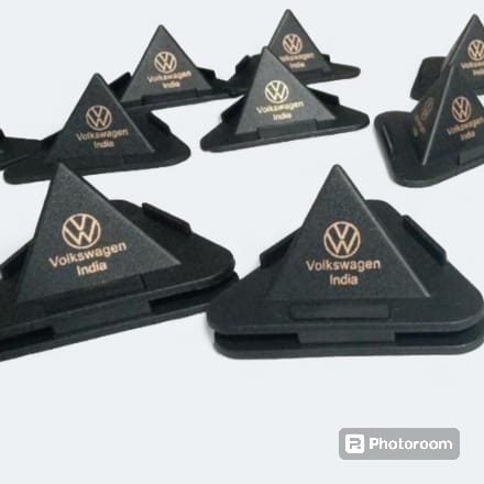 [53654] Pyramid Mobile Stand In 3 Different Angles With Single Color 3 Side - Virgin Polypropylene Moulded